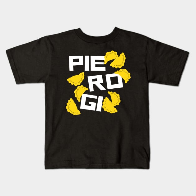 Funny Pierogi Kids T-Shirt by kapotka